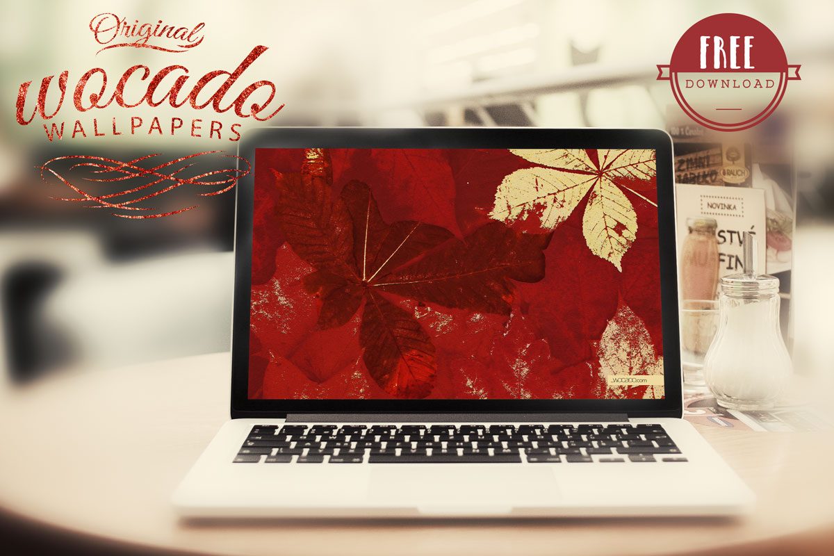 Red Autumn Leaves Wallpaper by WOCADO - FREE Download