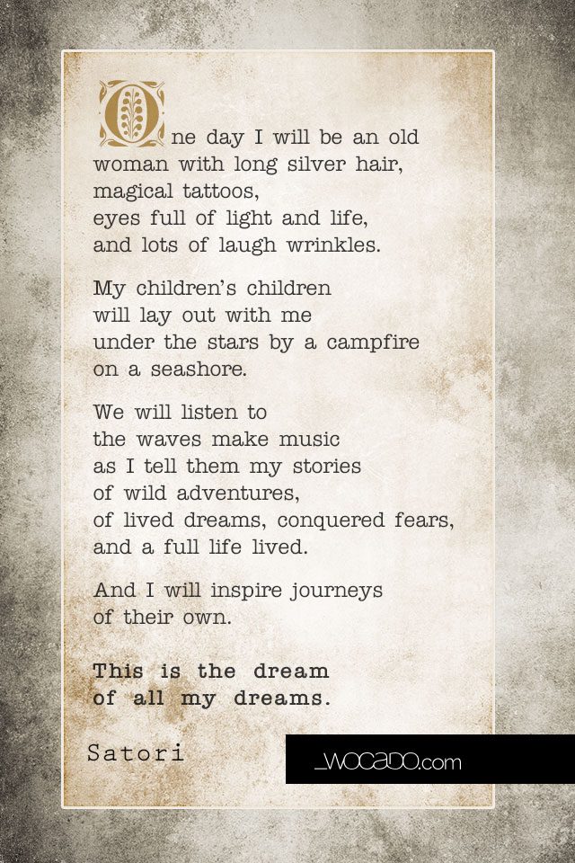 The Dream of All My Dreams - Quote Poster by WOCADO