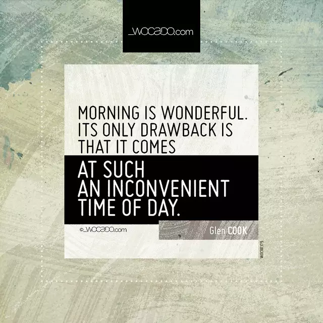 Morning is wonderful by WOCADO.com