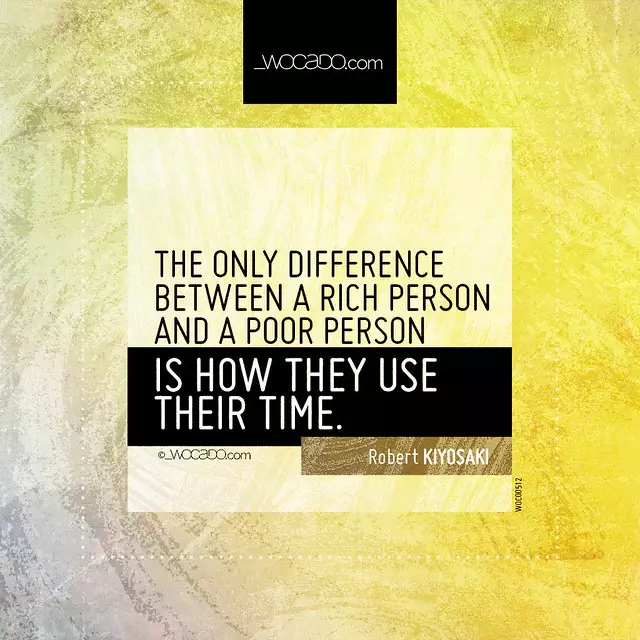 The only difference between a rich person and a poor person by WOCADO.com