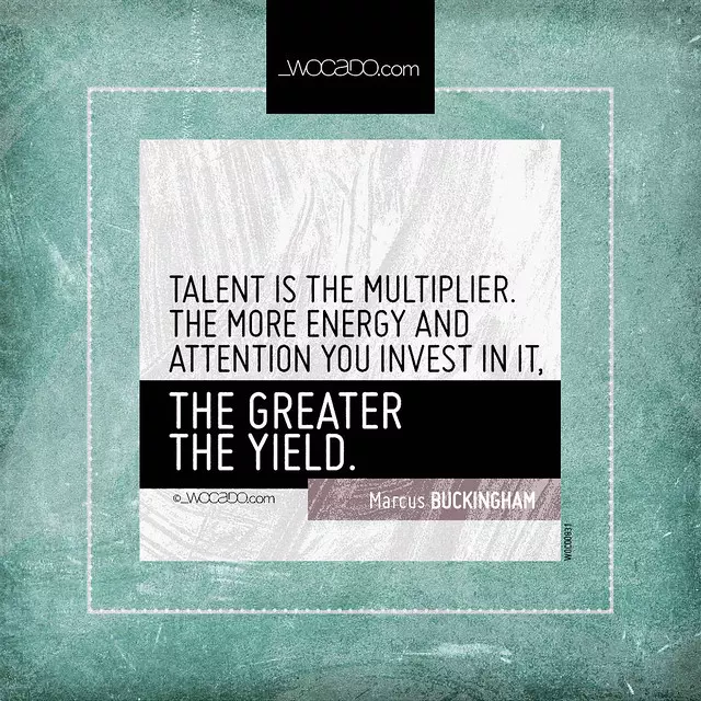 Talent is the multiplier by WOCADO.com