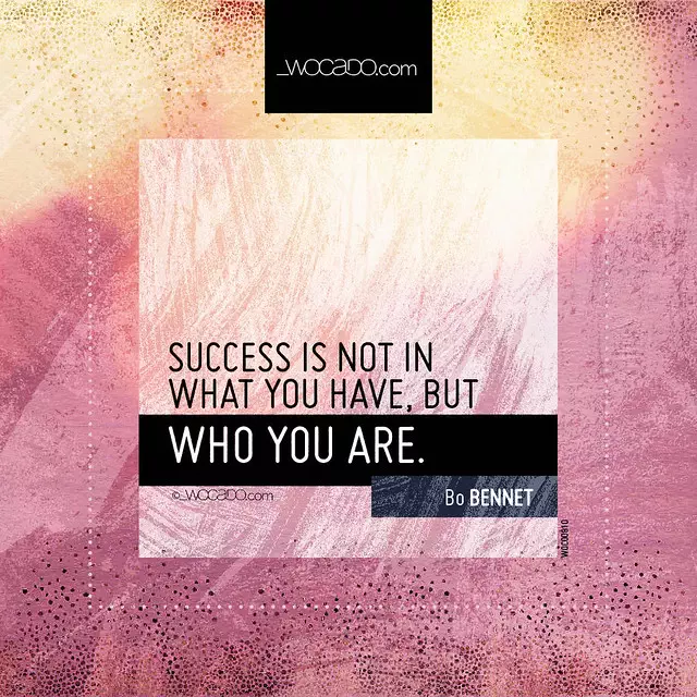 Success is not in what you have by WOCADO.com