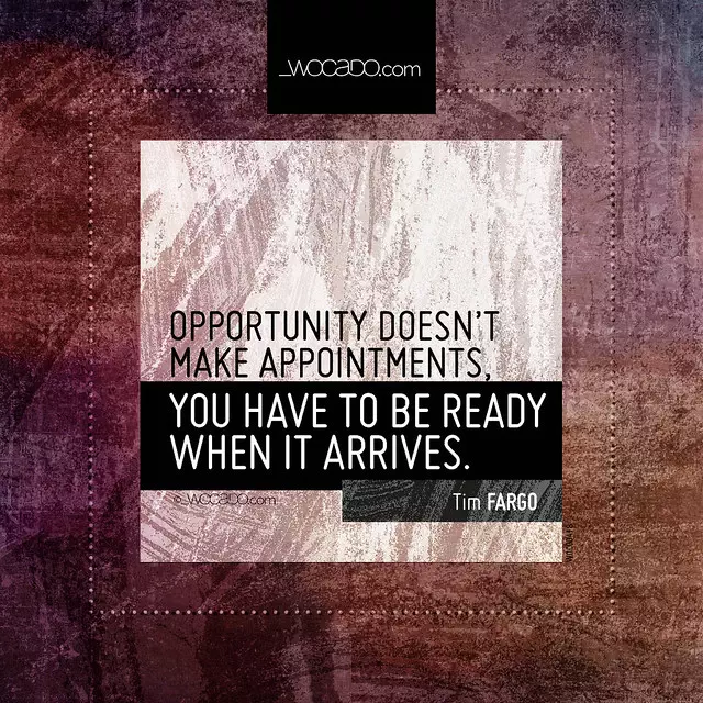 Opportunity doesn