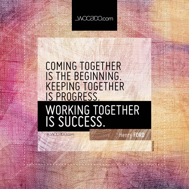 Coming together is the beginning ~ @FORDatAlbion - WOrds CAn DO