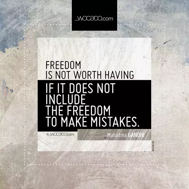 Freedom is not worth having by WOCADO.com