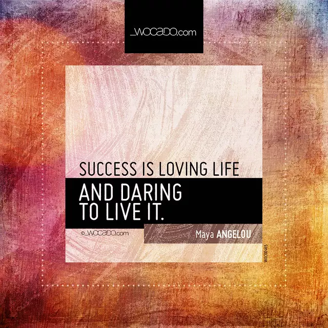Success is loving life by WOCADO.com