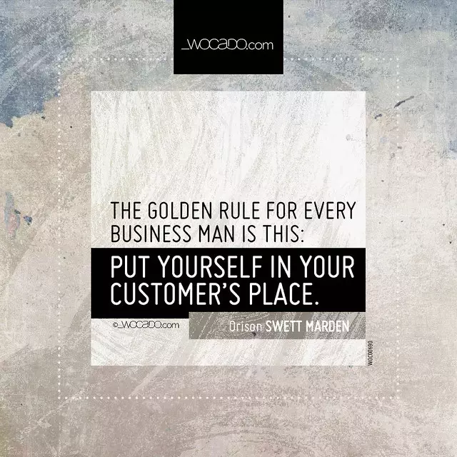 The golden rule for every business man  by WOCADO.com