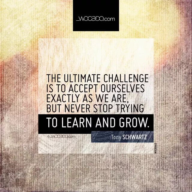 The ultimate challenge is to accept ourselves by WOCADO.com