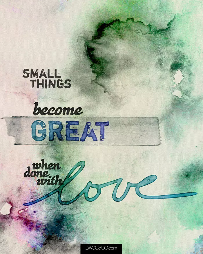 Small things become great - 8x10 Printable by WOCADO