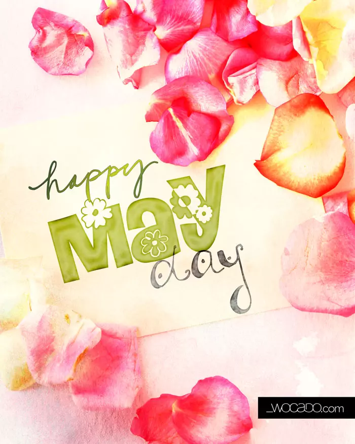 Happy May Day - 8x10 Printable by WOCADO