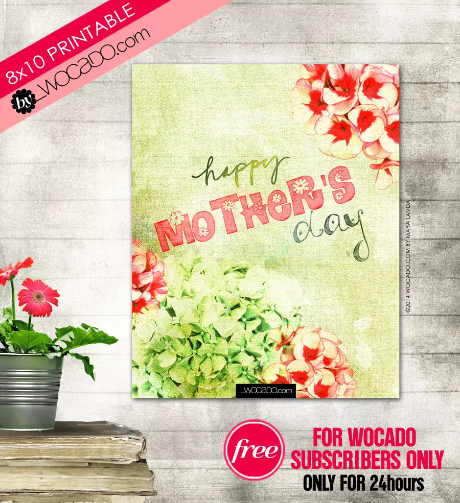 Happy Mother's Day - 8x10 Printable by WOCADO