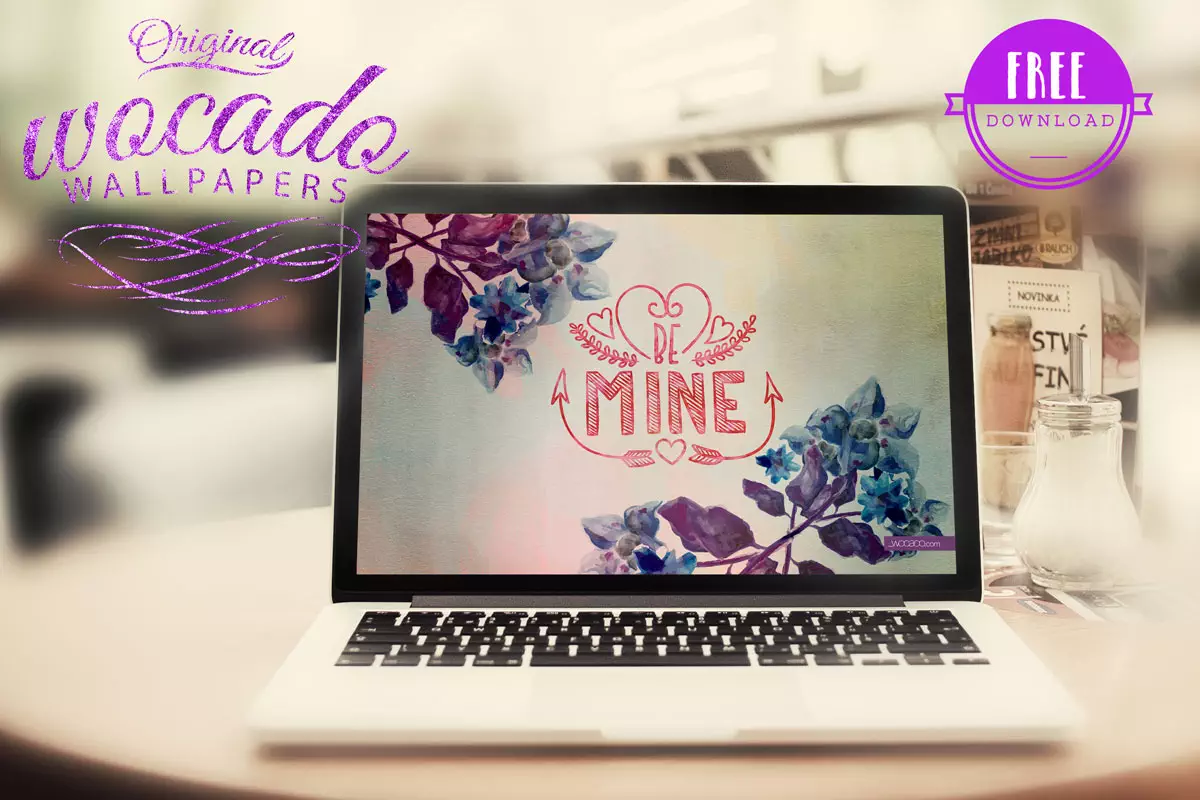 Be Mine Wallpaper Background by WOCADO