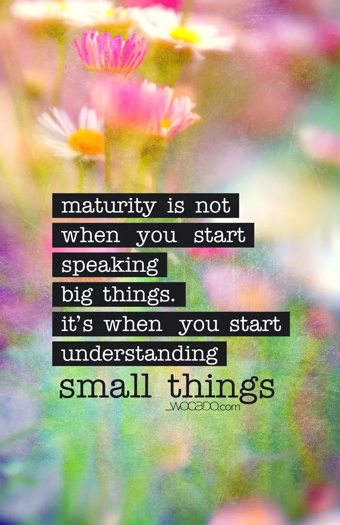 Maturity Is... by WOCADO