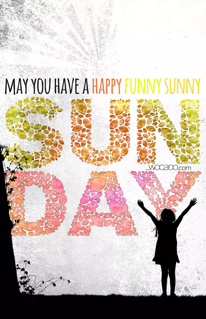 Happy Sunday Printable Poster by WOCADO