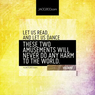 Let us read, and let us dance by WOCADO.com