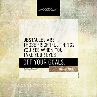 Obstacles are those frightful things by WOCADO.com