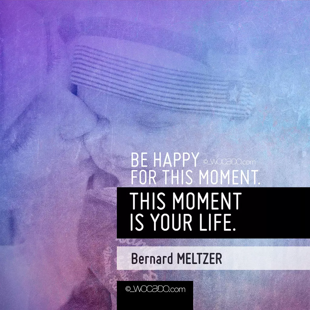 Be Happy for this Moment by WOCADO