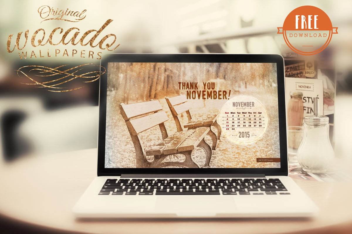 November 2015 Wallpaper Calendar by WOCADO – FREE Download